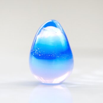 ガラスの雫の小さなオブジェ 「南の海の思い出」