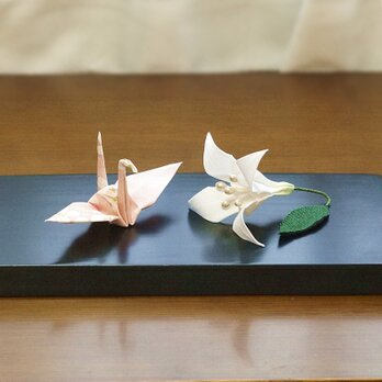 布折り鶴「鳥を見よ、花を見よ」セット①の画像