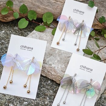 スパンコールピアス/チタンピアス/樹脂ピアス/イヤリングの画像