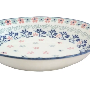 【大特価】【新品】ポーリッシュピンクカレー皿パスタ皿  サイズ：約φ22×h4cmの画像