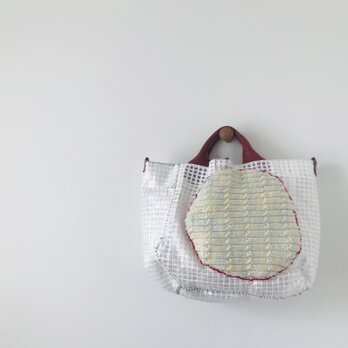 Bag   手縫いのバッグ　布製　スローファッション ハンドメイド　2032の画像