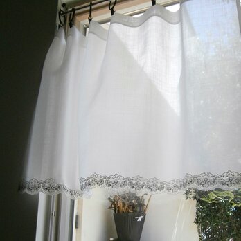 刺繍lace×linen caféstyle