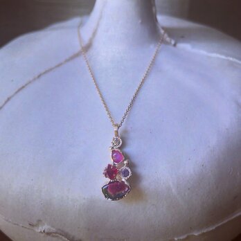 はじまりの時　K10 WatermelonTourmaline/Spinel原石の画像