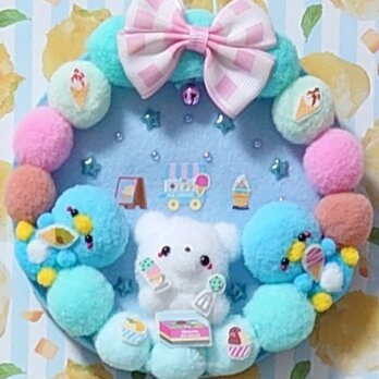季節飾り♡しろくまアイスクリームショップʕ•ᴥ•ʔ♡の画像