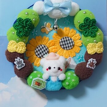 季節飾り❁白くまくんの夏休み◍•㉦•◍昆虫採集❁୭*の画像