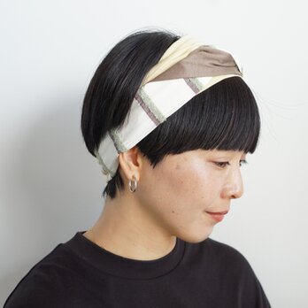 ○３０％off○patchwork turban (cotton mix 24-b)の画像