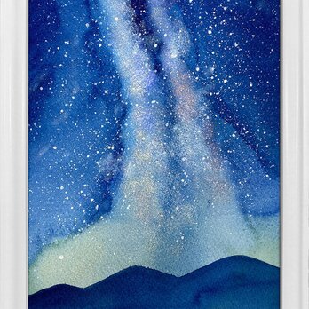 水彩画　天の川⑤