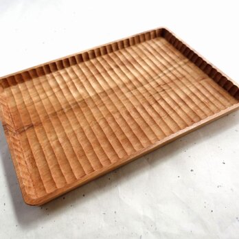 我谷盆 栃(トチ) 26×18×2cm ナチュラルの画像