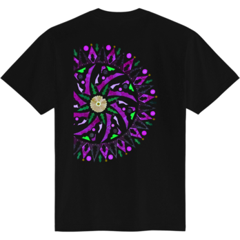 「S」模様（背面印刷）Tシャツの画像