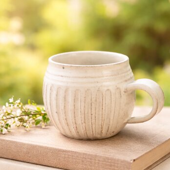 ろくろ　そぎまるマグ【美濃焼】