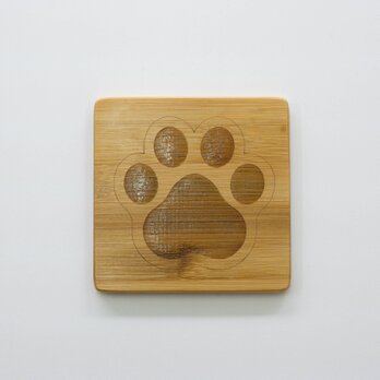 癒しの猫の肉球コースター　両面デザインありの画像