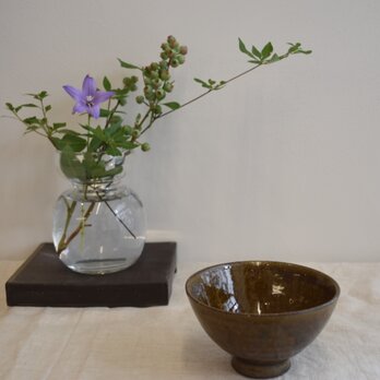 お茶碗　美濃焼　アメ釉（茶）の画像