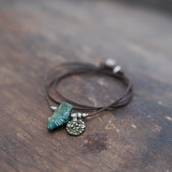 -Animal turquoise- code pendantの画像
