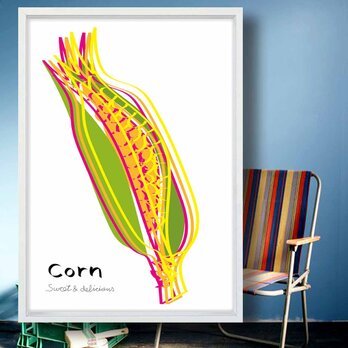 Art Corn　送料無料　イラスト　アート　ポスター　アートポスター　A4　  アート/sei検索　2994の画像