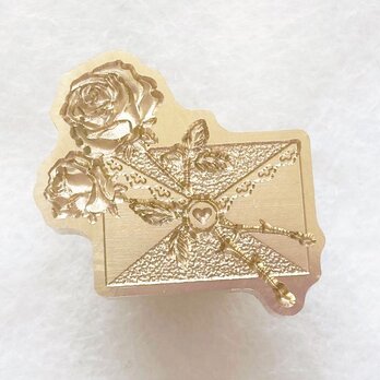 シーリングスタンプヘッド　フラワーレターの画像