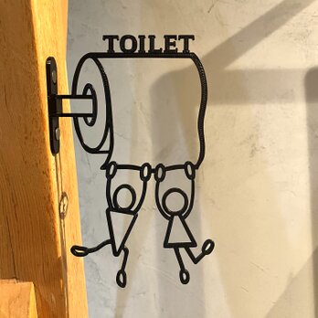『トイレットペーパーブランコ』_トイレサイン/トイレ/WC_068の画像
