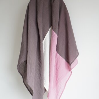 cotton&linen gauze  tassel stole (24-a)の画像