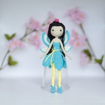 あみぐるみ・青い妖精 flowers fairyの画像