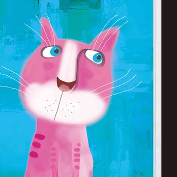 コミカルなネコ　猫　送料無料　イラスト　アート　ポスター　アートポスター　A3　  アート/sei検索　3000の画像