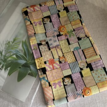 ハンドメイド＊yukiemon パズル黒ガーゼハンカチの画像