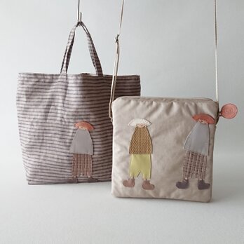 annco square shoulder bag & eco bagの画像