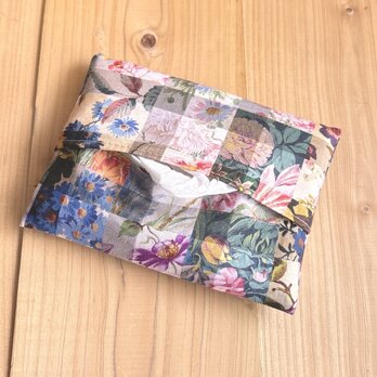 リバティ　リバーシブル仕立て　ポケットティッシュカバー＜Archive Gingham＞(アーカイブギンガム)の画像