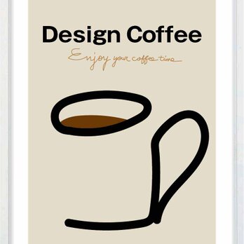 Design Coffee　送料無料　イラスト　アート　ポスター　アートポスター　A4　  アート/sei検索　2981の画像