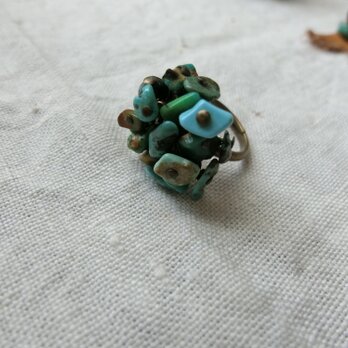 ＊happy price＊turquoiseのsuzunari*リング。＠ターコイズ　フリーサイズの画像
