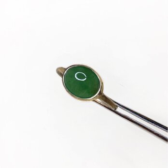 一点もの K18GP Jadeite リング No.2/ 受注制作の画像