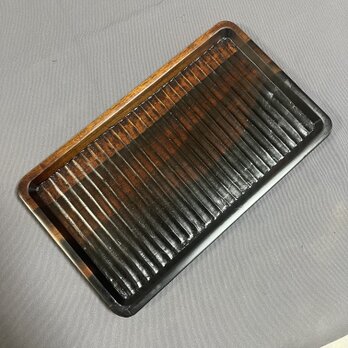 欅拭漆我谷盆（けやきふきうるしわがたぼん） 欅拭漆我谷盆(けやきふきうるしわがたぼん)折敷トレイ wagata
