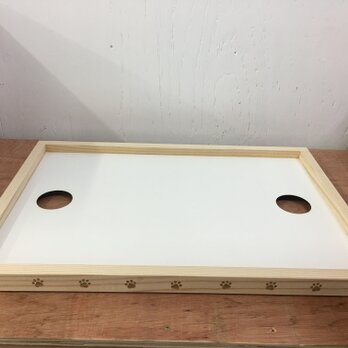 木製ケース︱アイリスオーヤマ猫用珪藻土マット対応︱NECOCOCHI NCC-45の画像