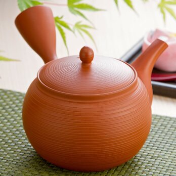 茶っきり急須　朱泥【常滑焼】の画像