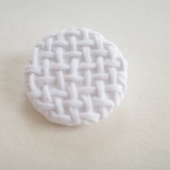 Smocking brooch・ホワイト(小)の画像