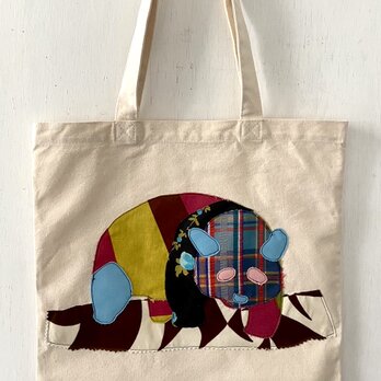 totebag /ヴィンテージファブリックのパッチワーク　トートバッグ■tf-373cの画像