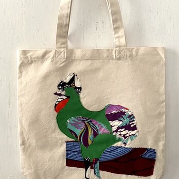 totebag /ヴィンテージファブリックのパッチワーク　トートバッグ■tf-373fの画像