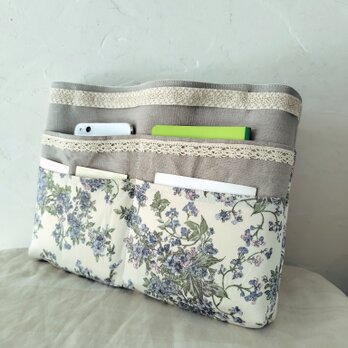リバティ*バッグインバッグ*グレイッシュグリーンの画像