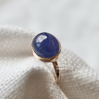 K10[青紫のflower tanzanite]ringの画像