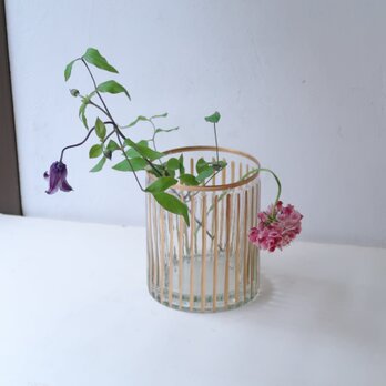 インドのペイント花筒の画像