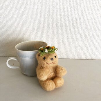 再販✖️11　ちいさなテディベアと花かんむり　アロマフューザーの画像