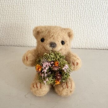 再販✖️11　ちいさなテディベアと花かんむり　アロマフューザーの画像
