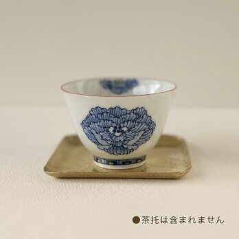 手描き(小)ボタン柄煎茶碗