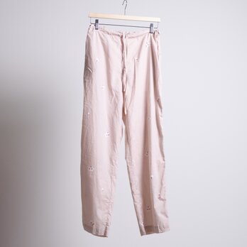 コットンテーパードパンツ・ウエスト調節可能・桜の画像