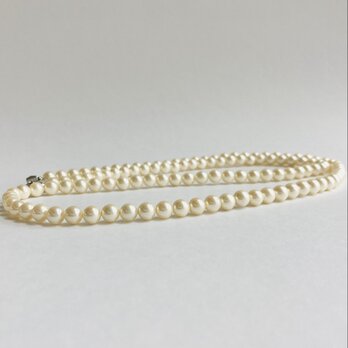 貝パールオペラネックレス/約6.5mm約80cm/クリームツートン/R/made in japanの画像