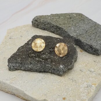 saffron pierced earrings -K10YG-