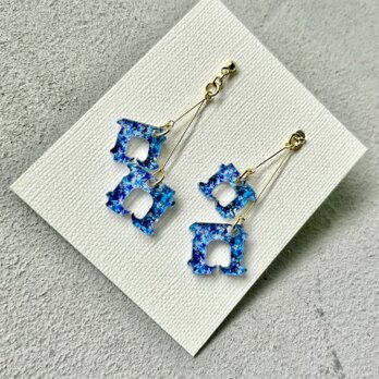 【バッグ・クロージャー】サファイアの耳飾り【アクリル】　パンをとめるアレの画像