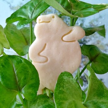 カエルのクッキー型（ダンスに夢中)(24-B)　お菓子作り　製菓用　抜き型　型抜きクッキー型の画像