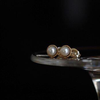 pearl ピアス　真鍮　ギザギザ（片耳）の画像