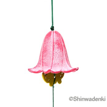 南部鉄器 花風鈴 ゆり ピンク 日本製の画像