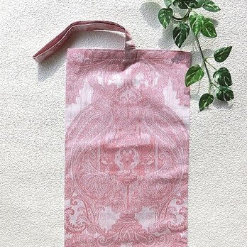 ロングバッグ　ロングエコバッグ　モダンピンク色　長いお野菜のお買い物　釣り竿　キャンプ用品収納の画像
