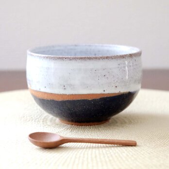 【SALE】瑠璃と白釉のほっこりかけ分けボウルの画像